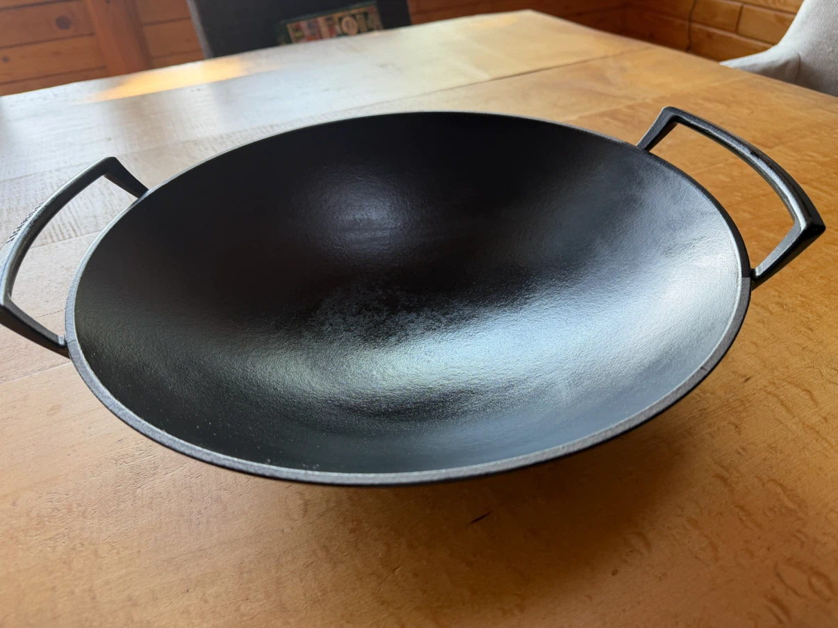 Le Creuset enamelled cast iron wok - photo 4