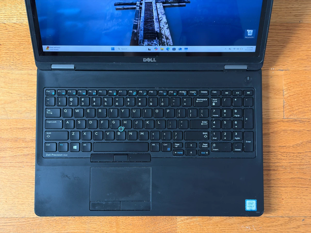 Dell Precision 3510 Laptop — Core i7 / 8GB RAM / 256GB / Touch - photo 2