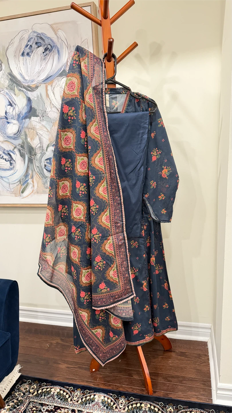 Women's 3-Piece Printed Kurti Set with Dupatta