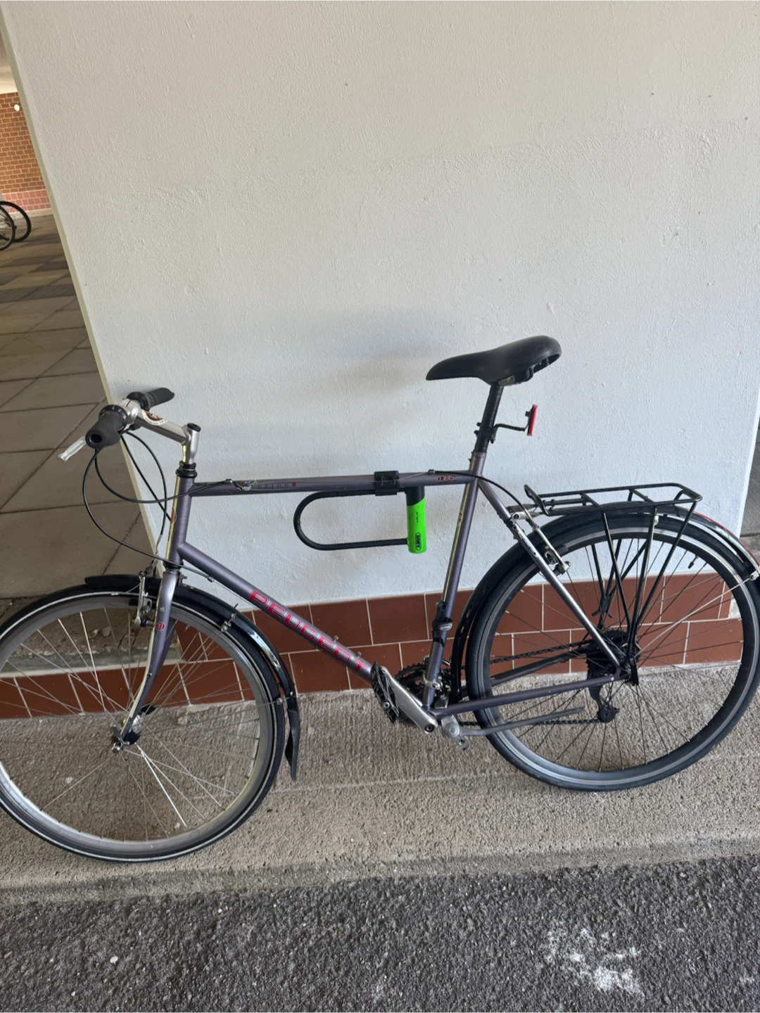 Purple Peugeot City Bike