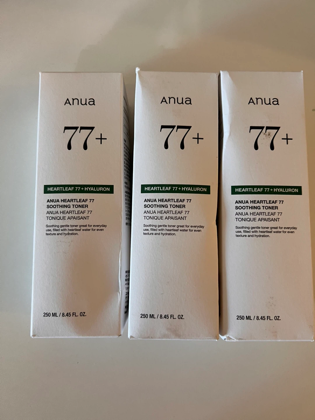 Anua 77+ Heartleaf Soothing Toner (3 x 250ml)
