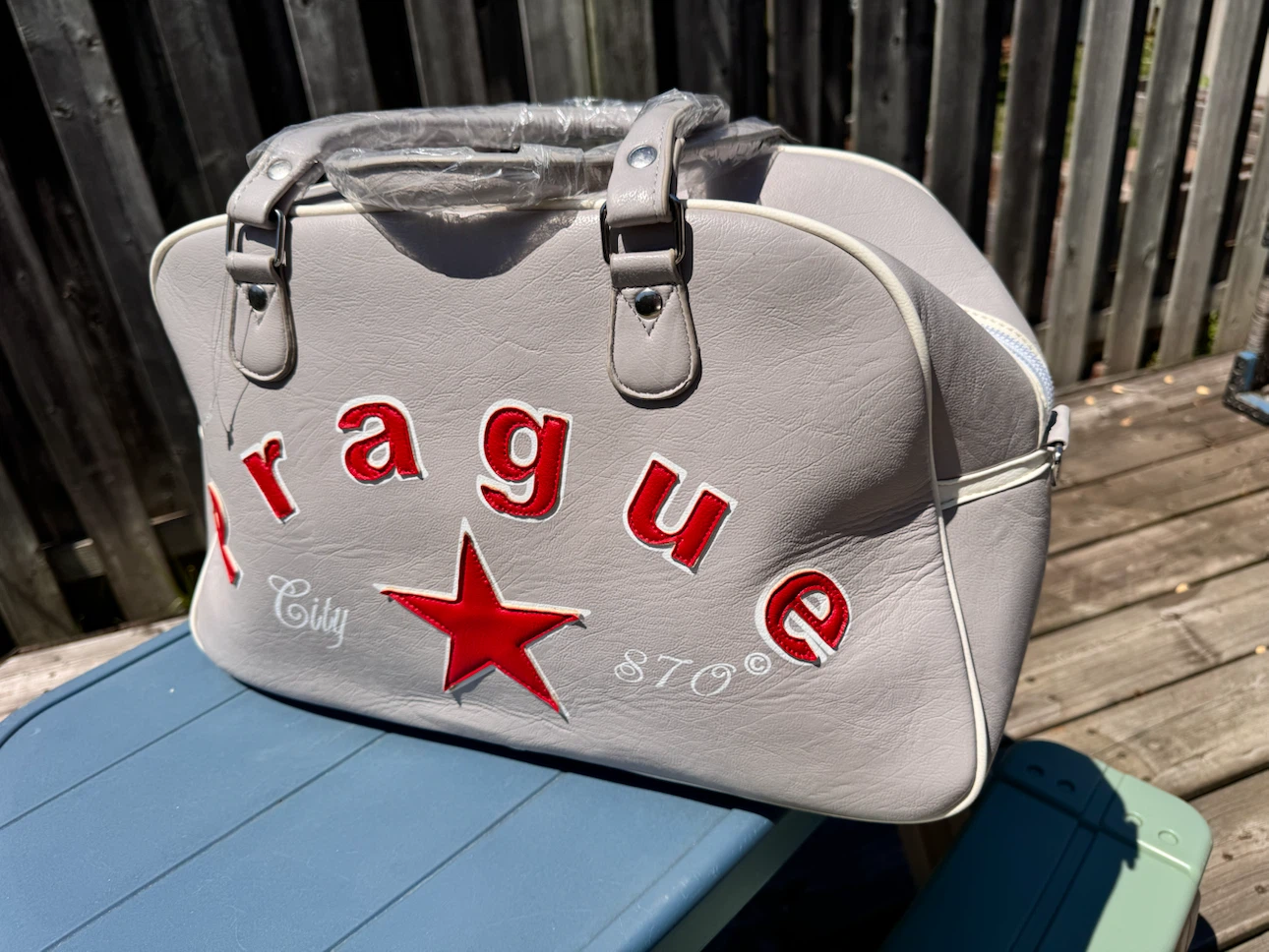 Grey Prague City 870's Duffle Bag
