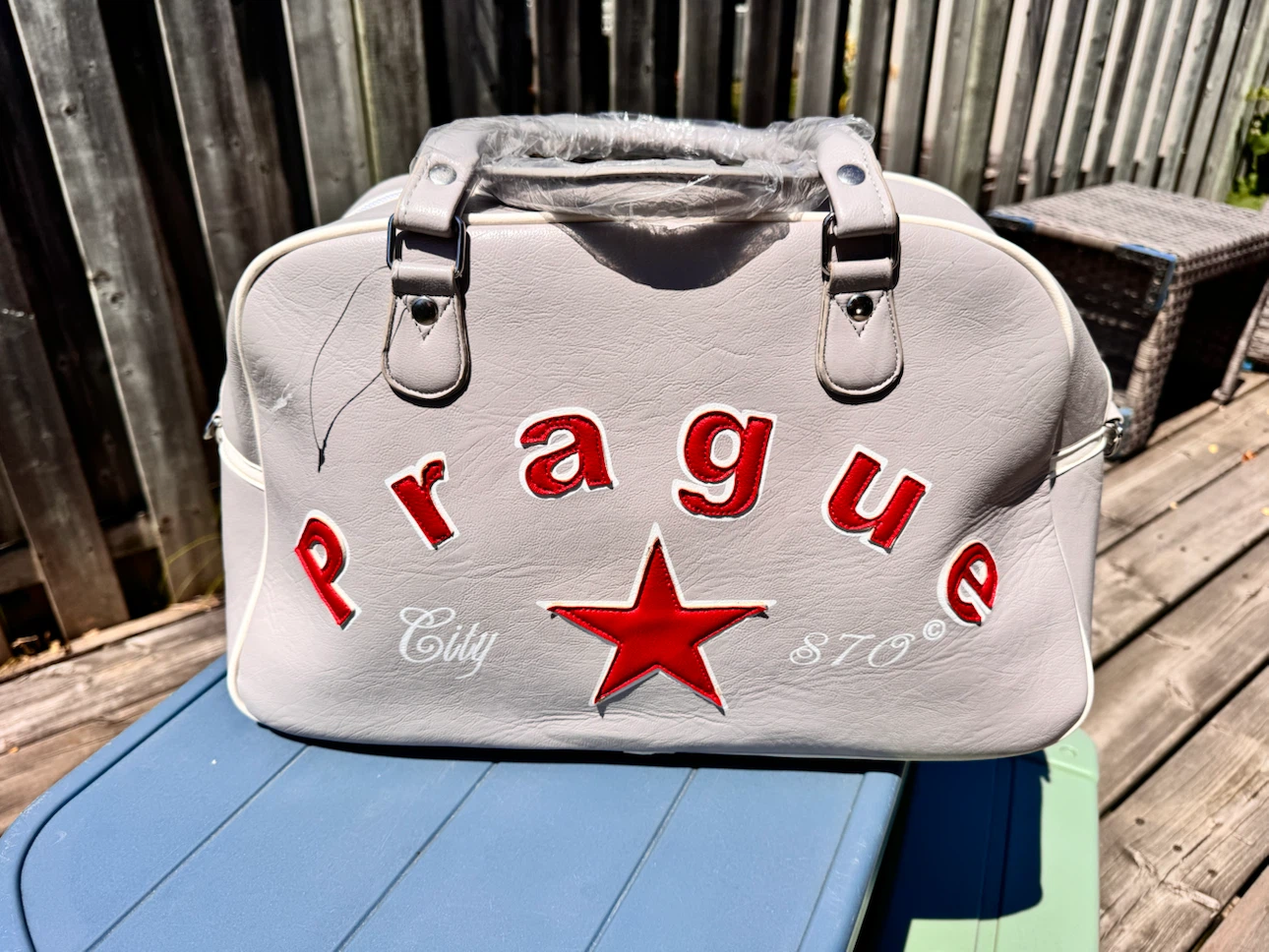 Grey Prague City 870's Duffle Bag - photo 4