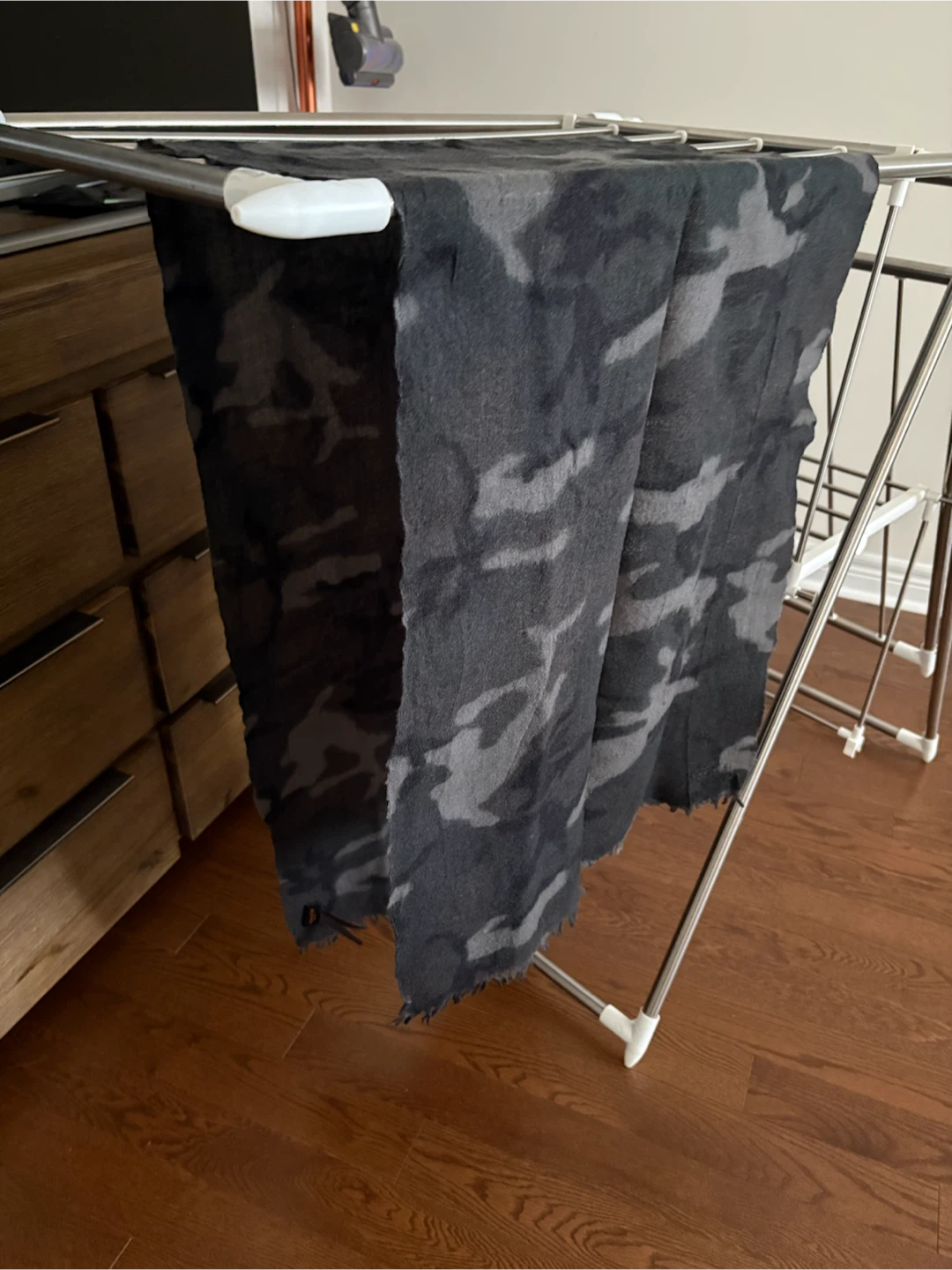 Coach Camo Print Wool Scarf