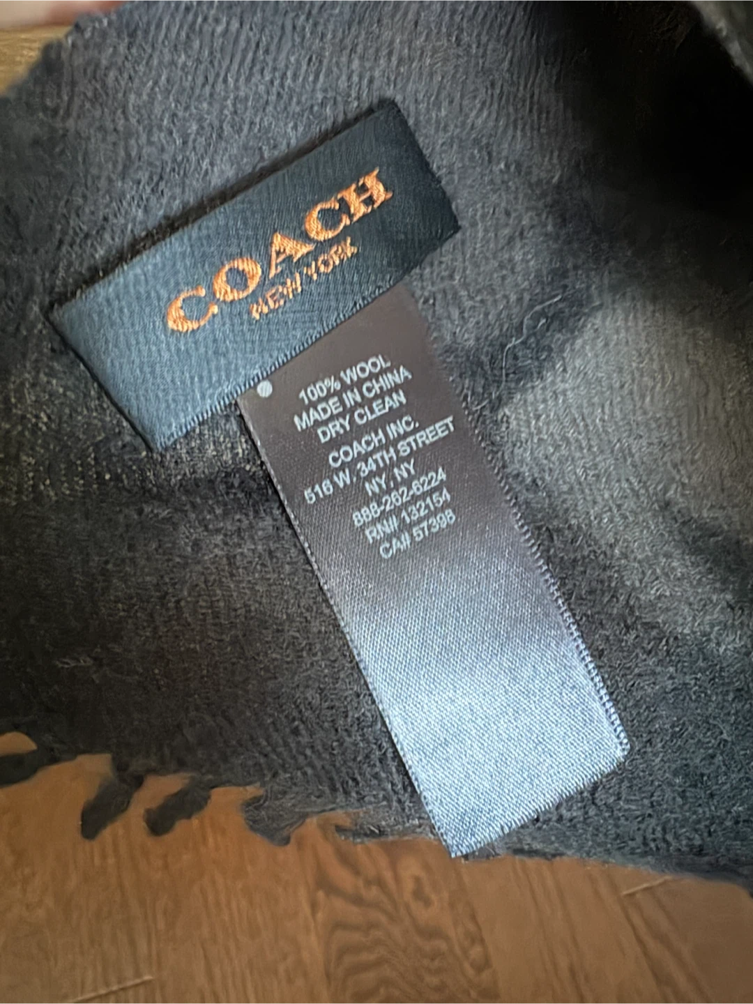 Coach Camo Print Wool Scarf - photo 3