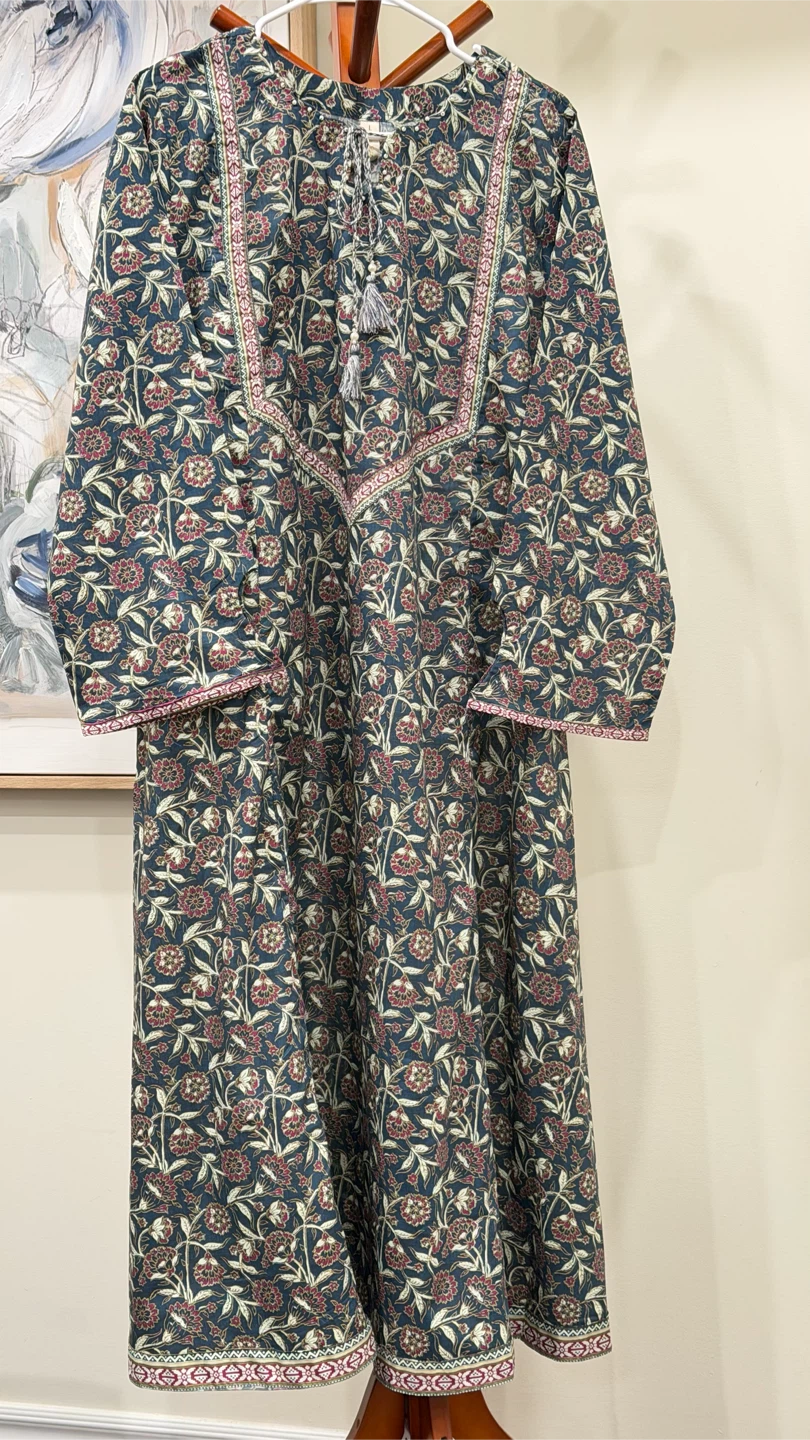 Women's Floral Print Kurti and Pants Set - photo 2