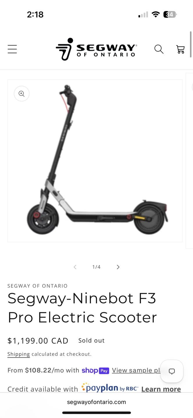Segway-Ninebot F3 Pro Electric Scooter