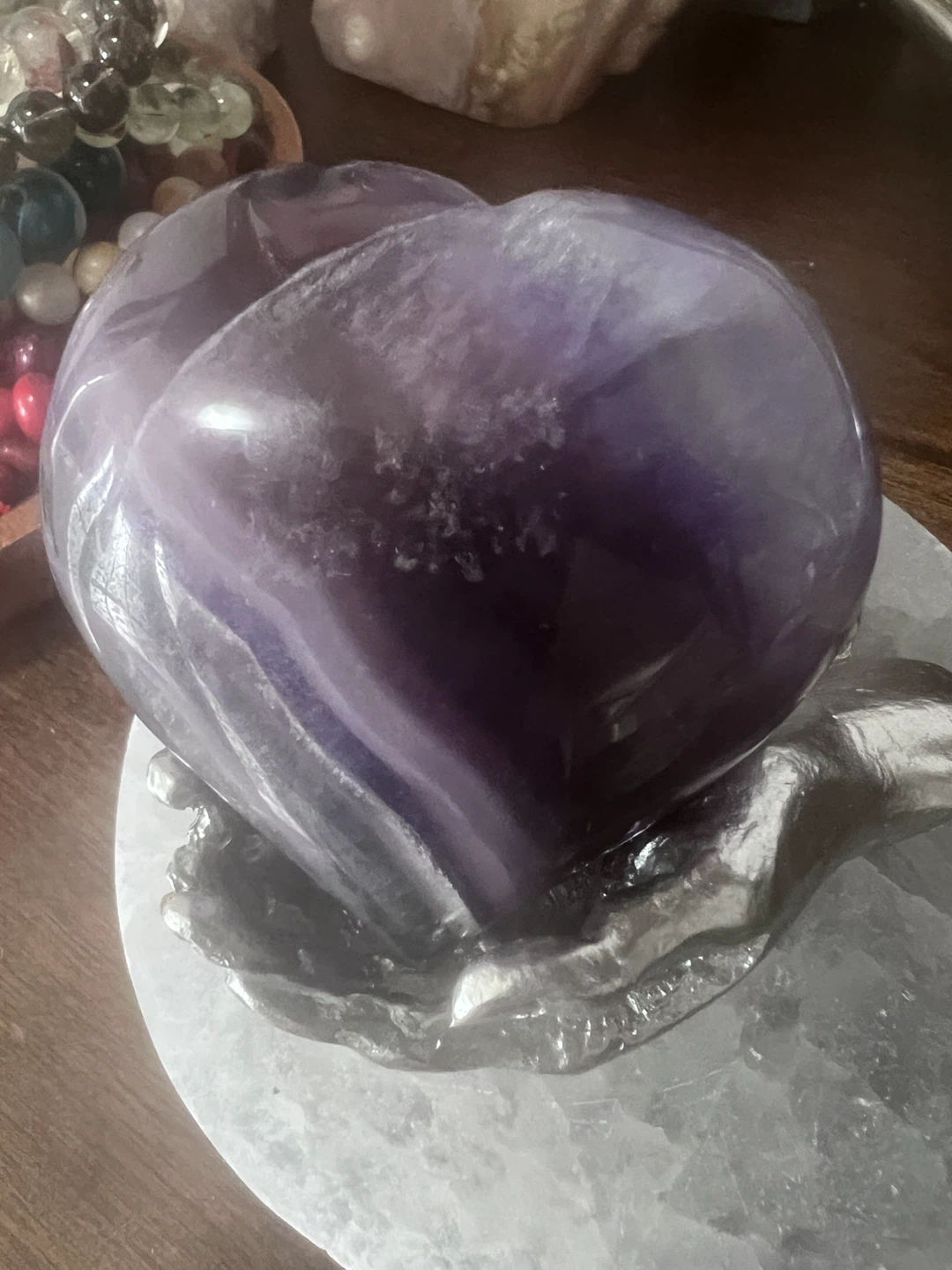 FLUORITE CHUNKY HEART