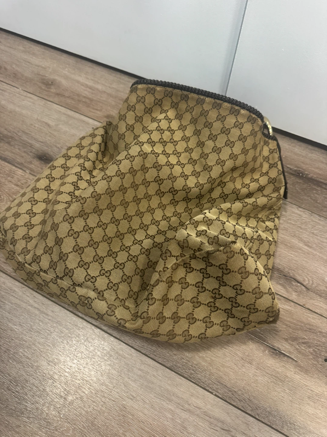 Gucci Monogram Canvas Hobo Bag - photo 3