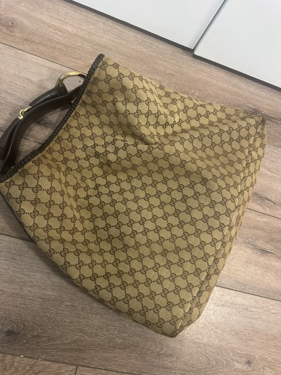 Gucci Monogram Canvas Hobo Bag - photo 4