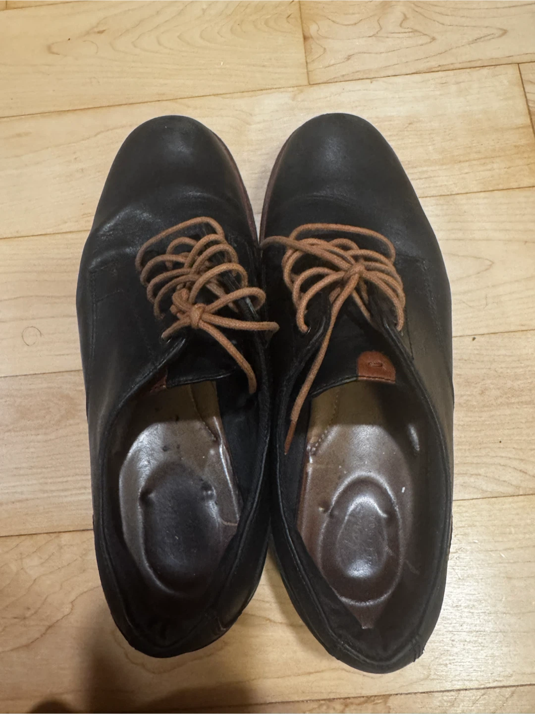 5.5 Black Leather Oxford Shoes