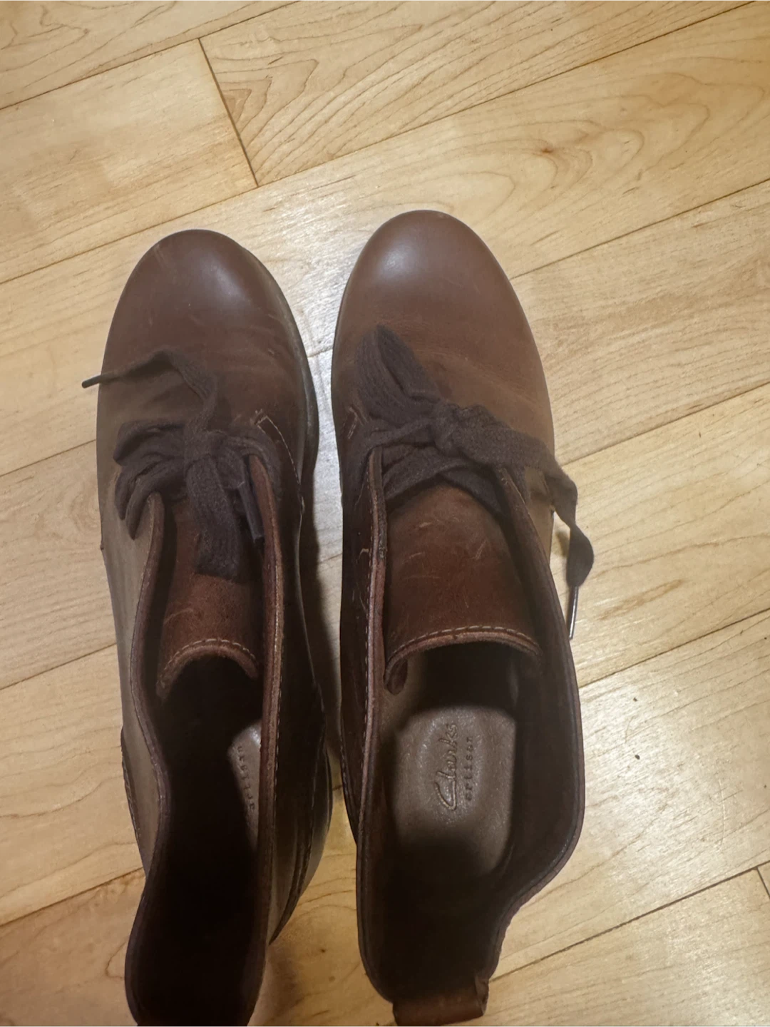 Size 6 - Brown Leather Chukka Boots - Clarks - photo 3
