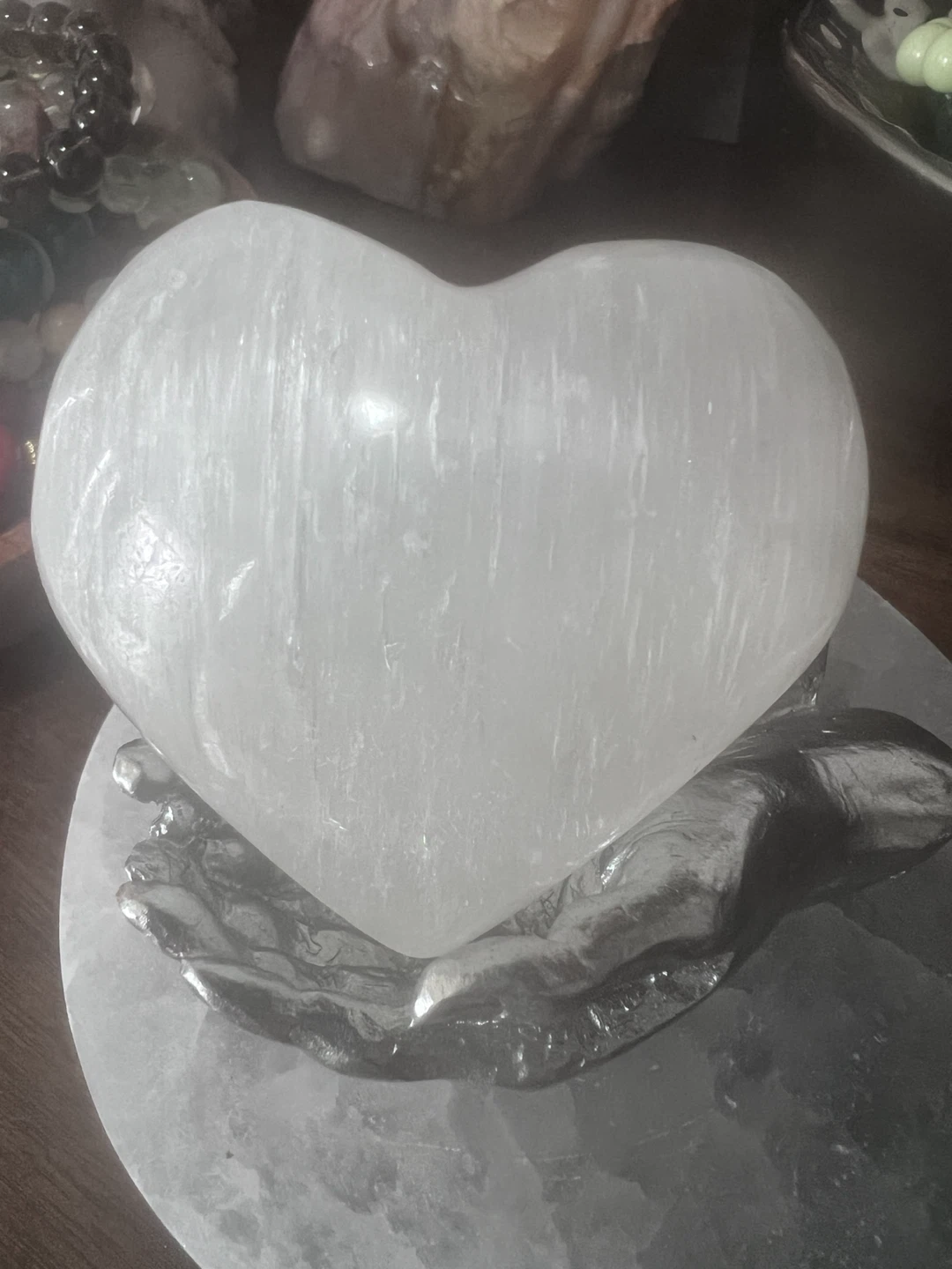 SELENITE CHUNKY HEART