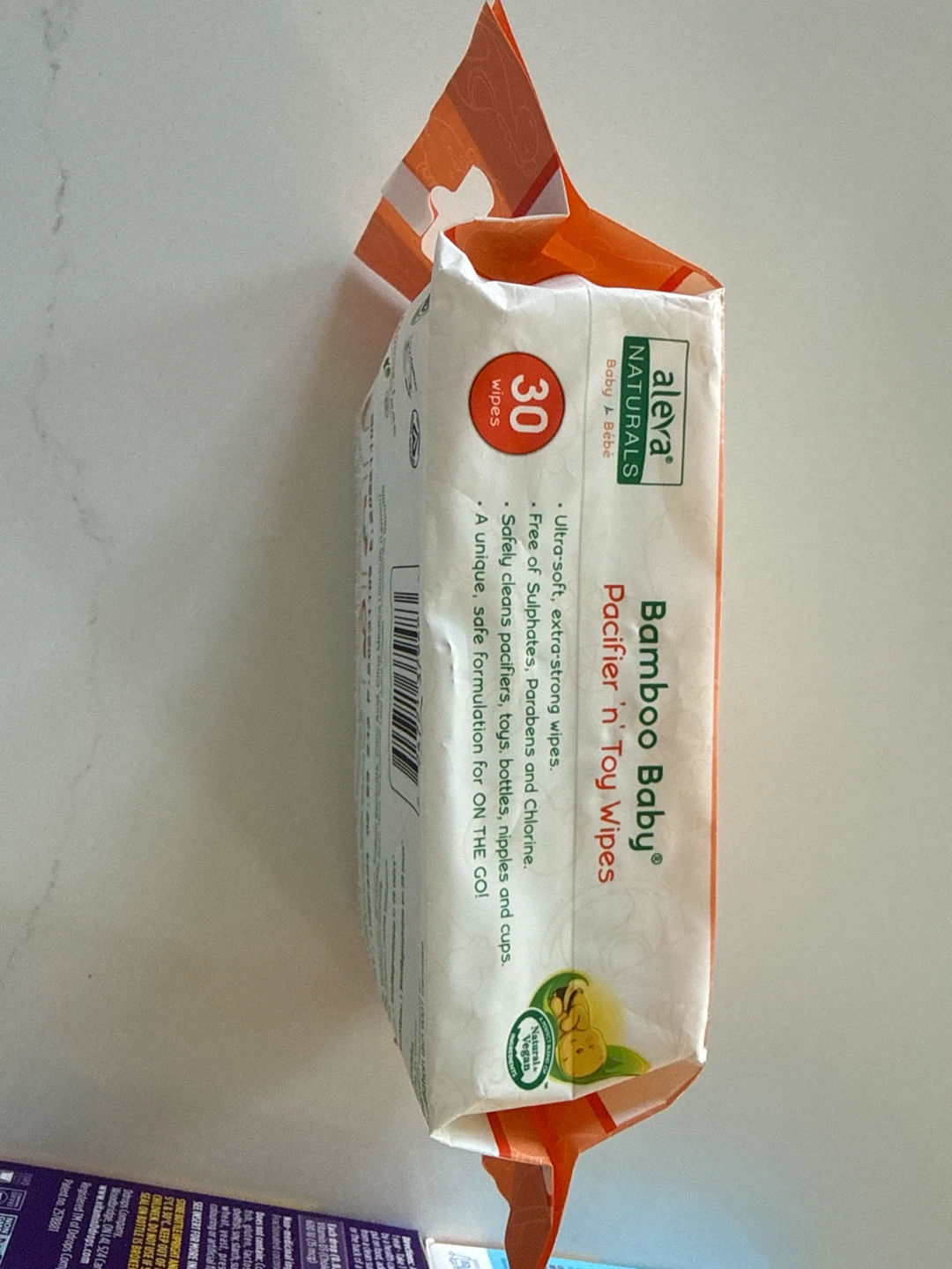 Aleva Naturals Bamboo Baby Pacifier Wipes (30 Count) - photo 2