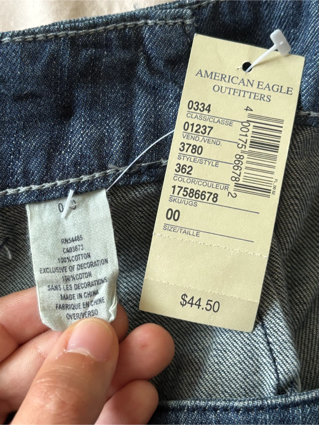 NWT Vintage American Eagle Denim Shorts | Size 00 - photo 3