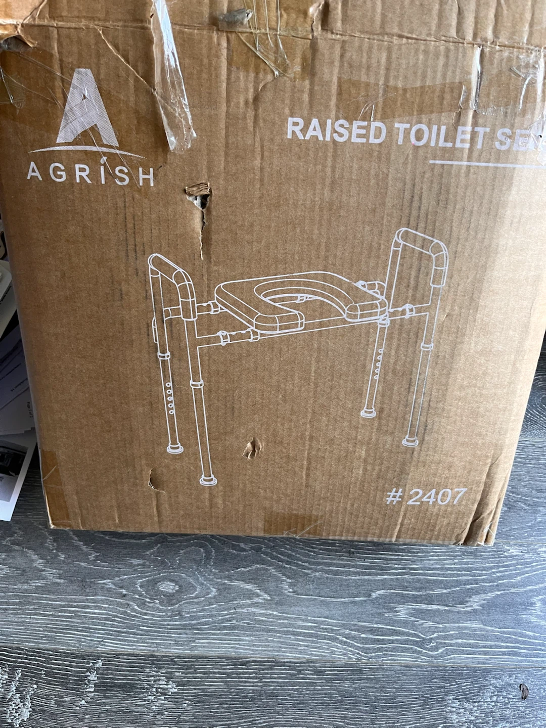 Agrish Raised Toilet Seat with Handles - photo 2