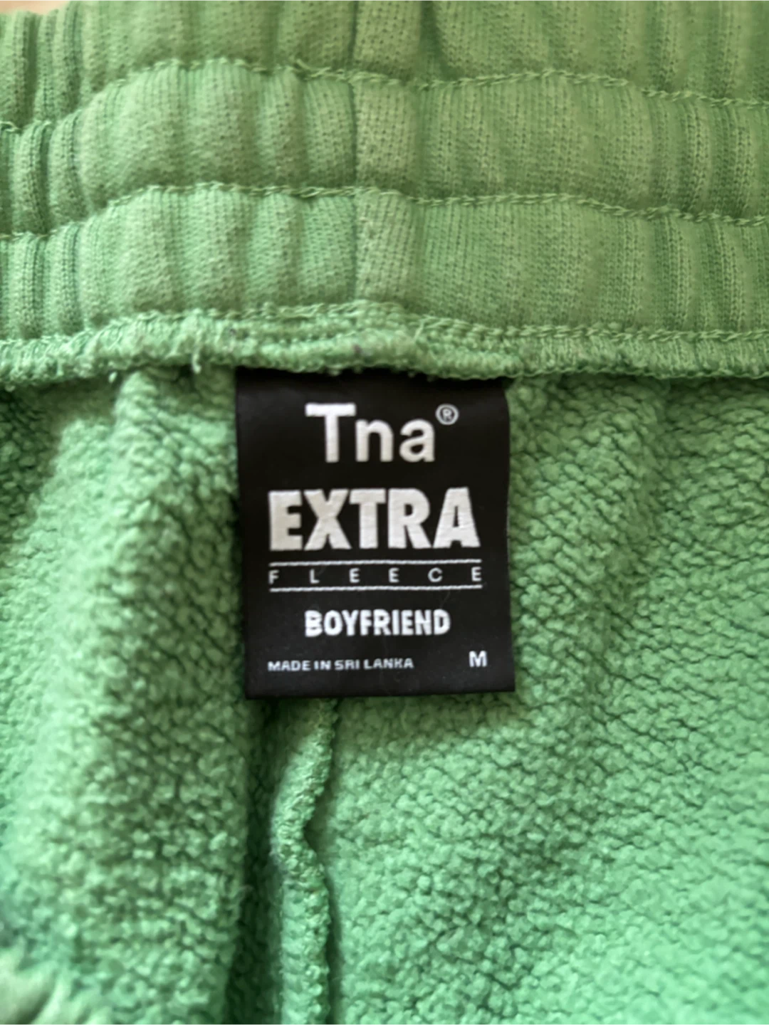 Tna Extra Fleece Boyfriend Organic Cotton Sweatpants | Size M - photo 3