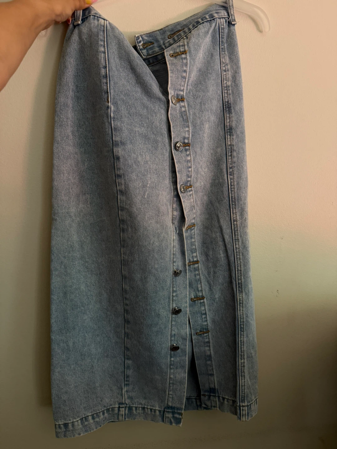 Denim Midi Skirt