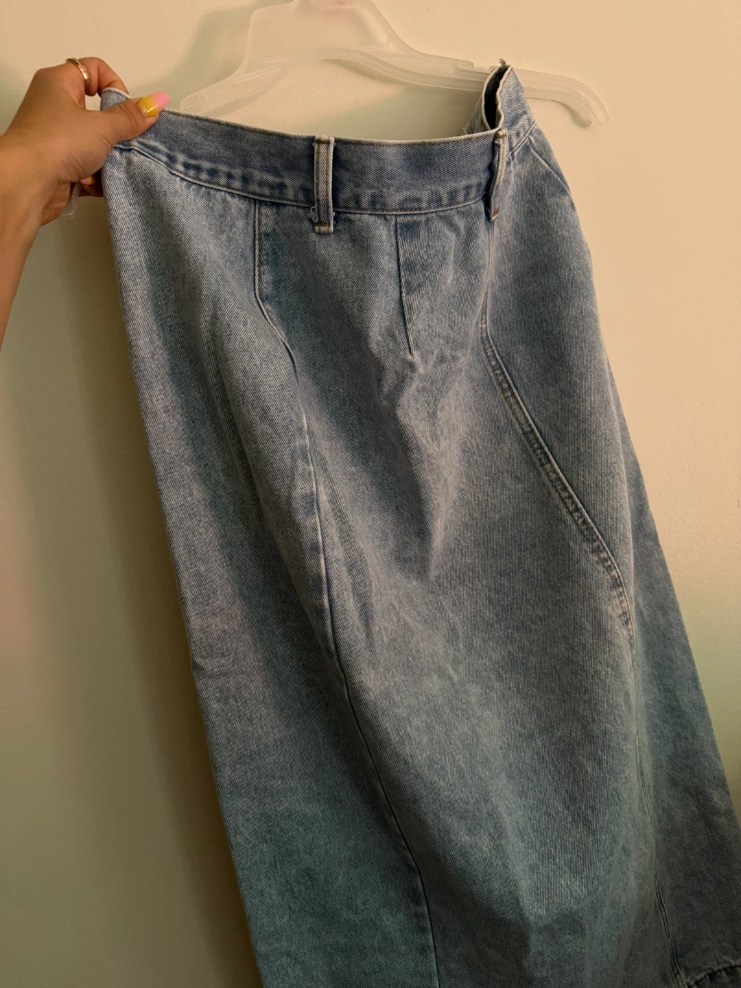 Denim Midi Skirt - photo 4