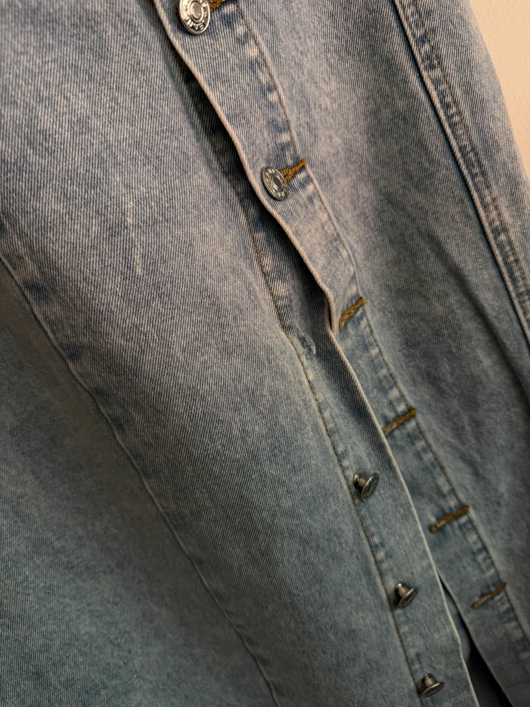 Denim Midi Skirt - photo 3