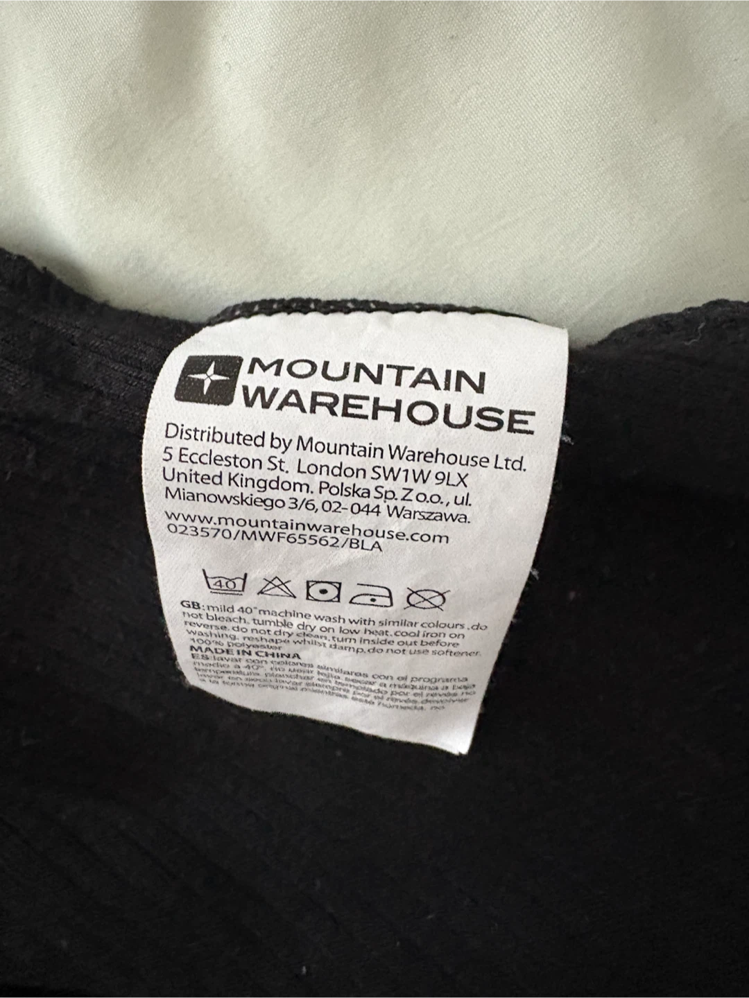 Mountain Warehouse Isotherm Long Sleeve Top - Black - UK 6 - photo 4