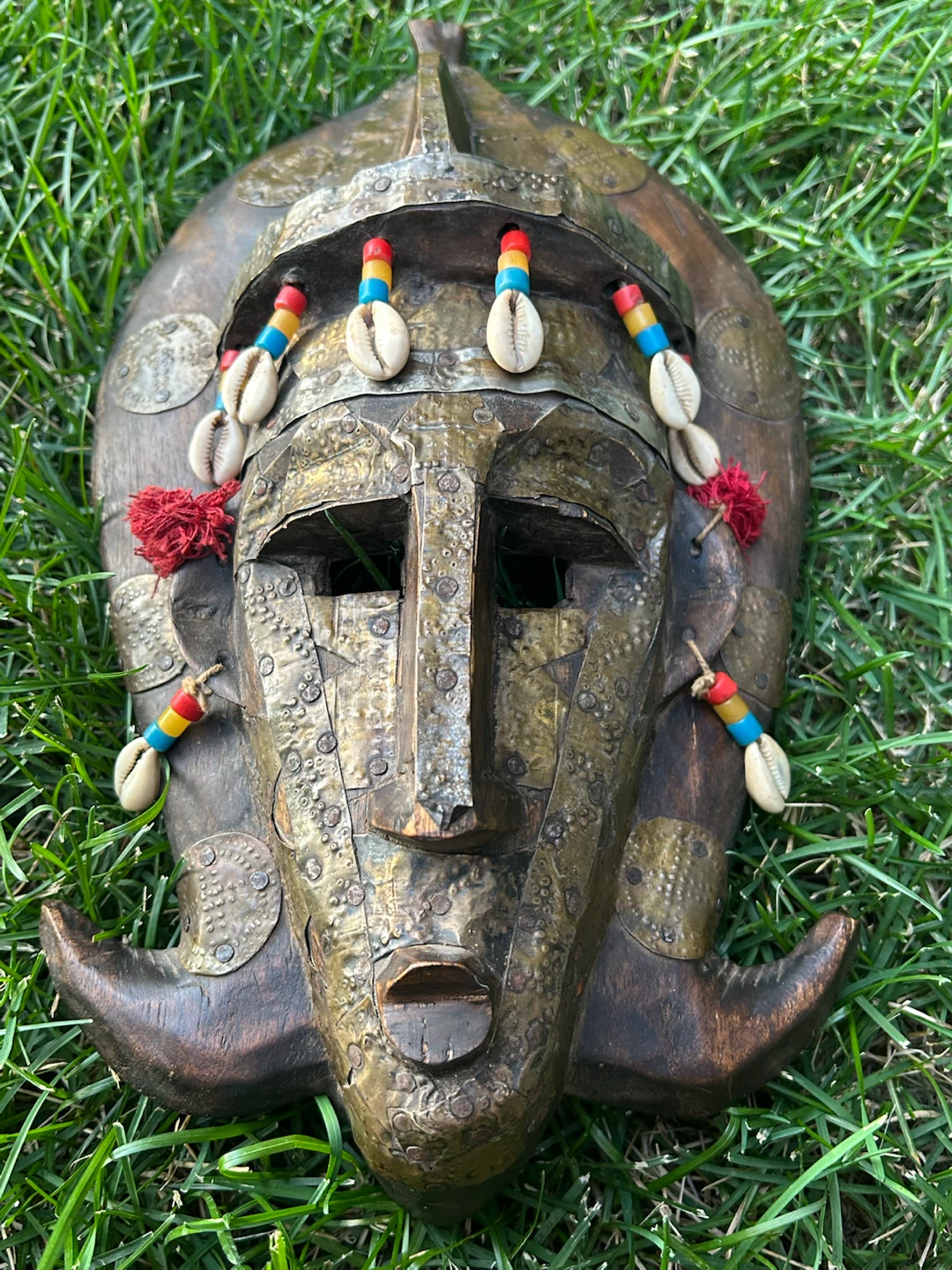Vintage Marka Style African Mask – Hand-Carved Wood ASIS