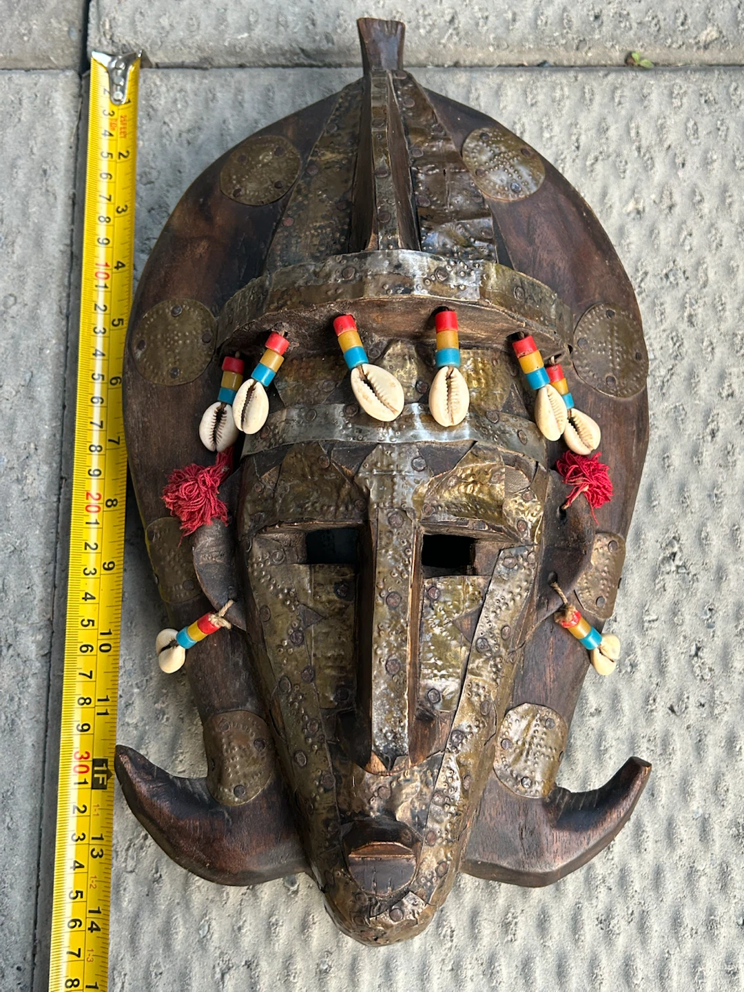 Vintage Marka Style African Mask – Hand-Carved Wood ASIS - photo 2