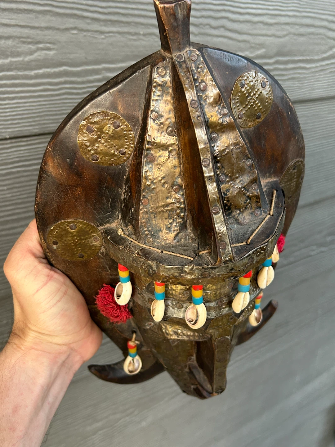 Vintage Marka Style African Mask – Hand-Carved Wood ASIS - photo 3