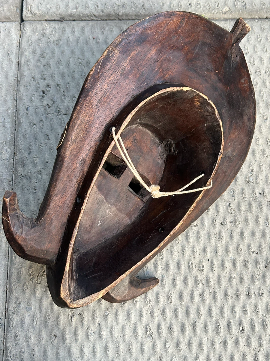 Vintage Marka Style African Mask – Hand-Carved Wood ASIS - photo 4