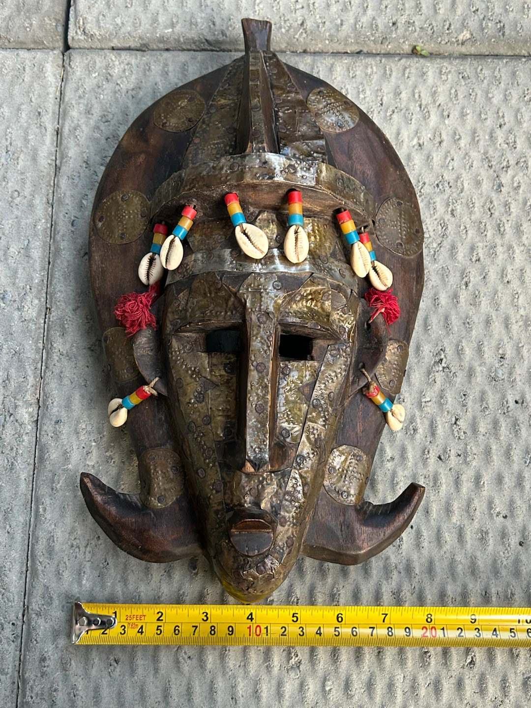 Vintage Marka Style African Mask – Hand-Carved Wood ASIS - photo 5