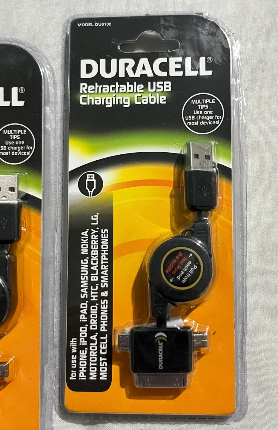 🪫 Duracell retractable USB charging cable $12 each🪫 - photo 2