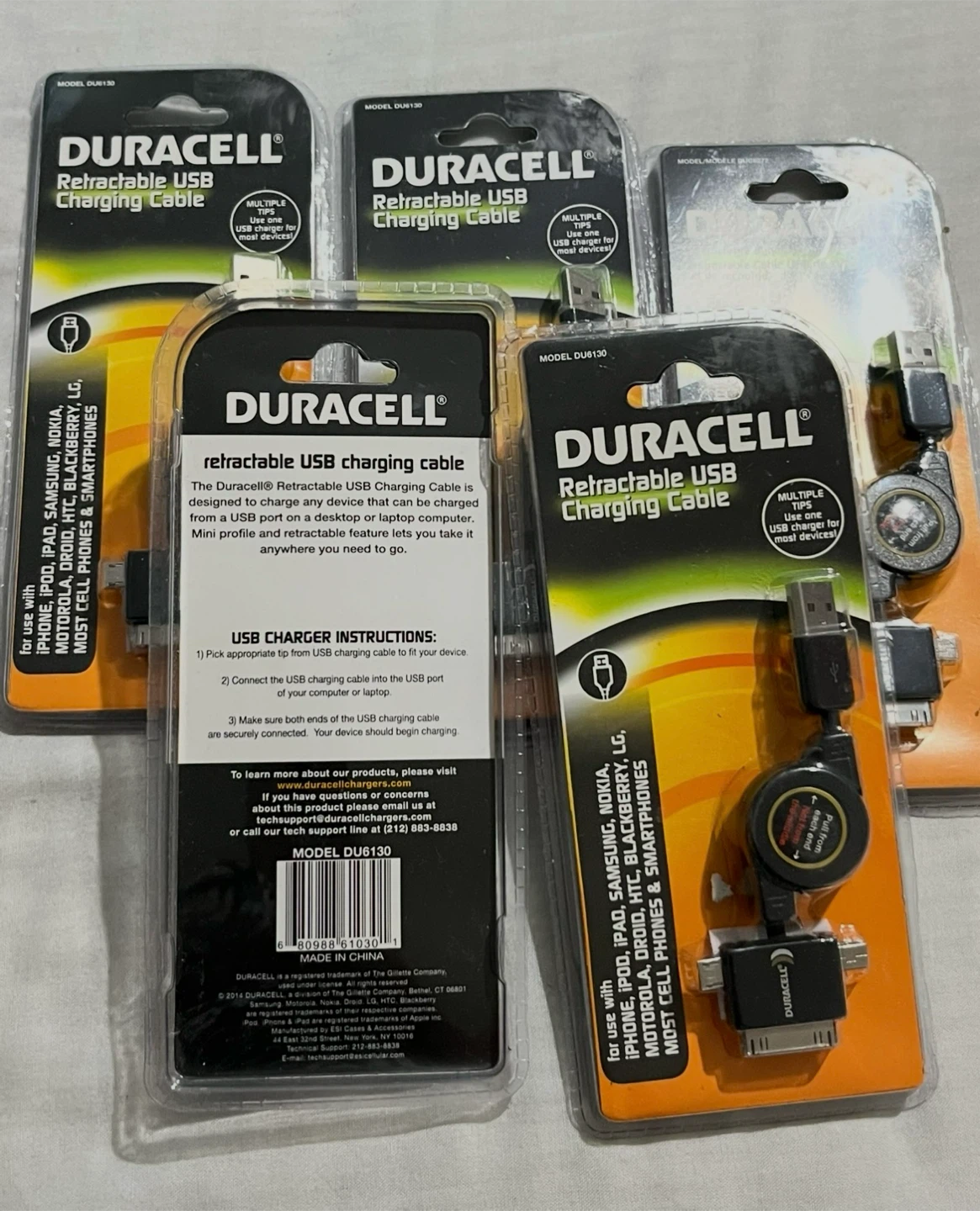 🪫 Duracell retractable USB charging cable $12 each🪫 - photo 5