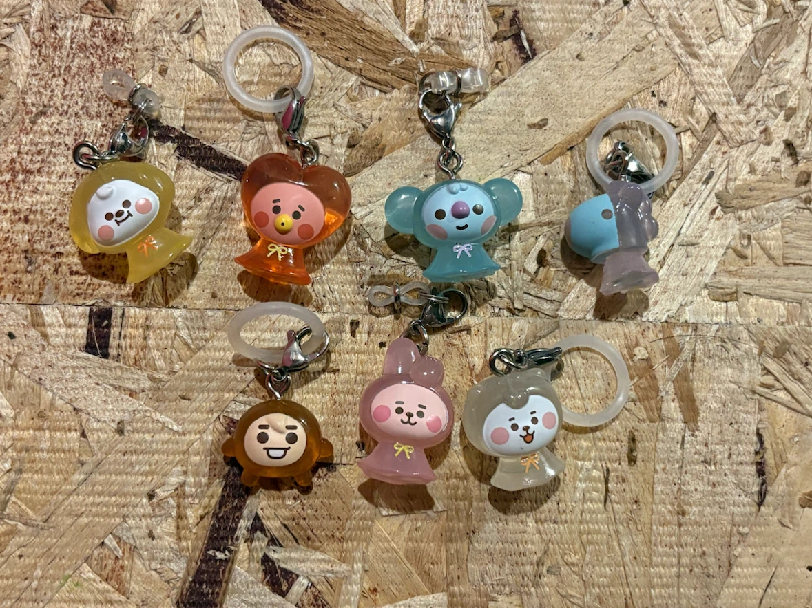 BTS BT21 keychain backpack purse kpop concert Charms