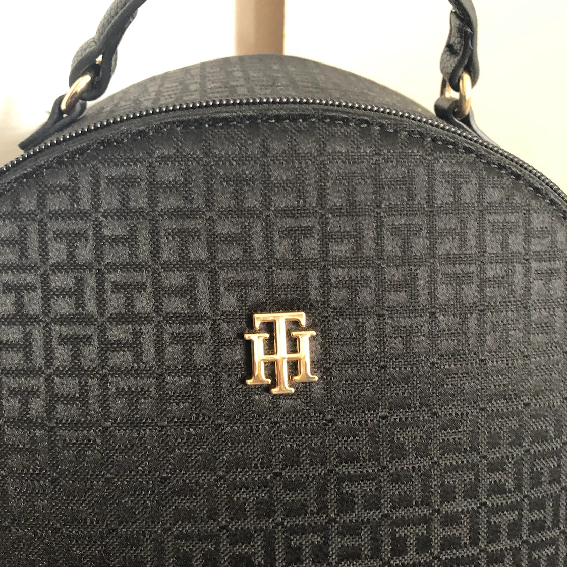 Tommy Hilfiger Black Monogram Backpack - photo 4