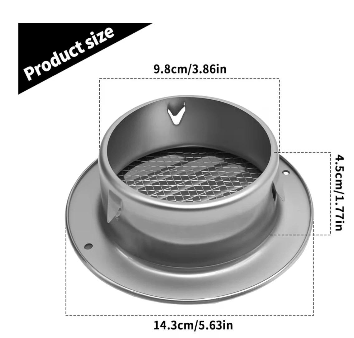 4 Inch Fly Screen Mesh Vent Cover - photo 5