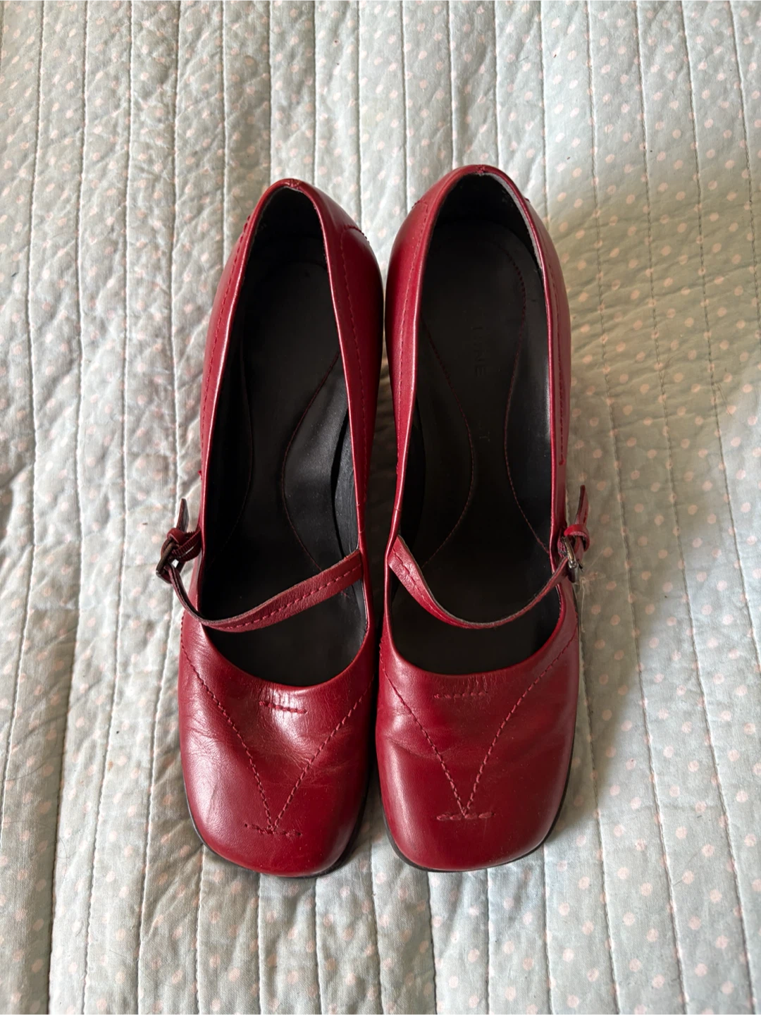 Nine West Red Wedge Heels Size 7.5