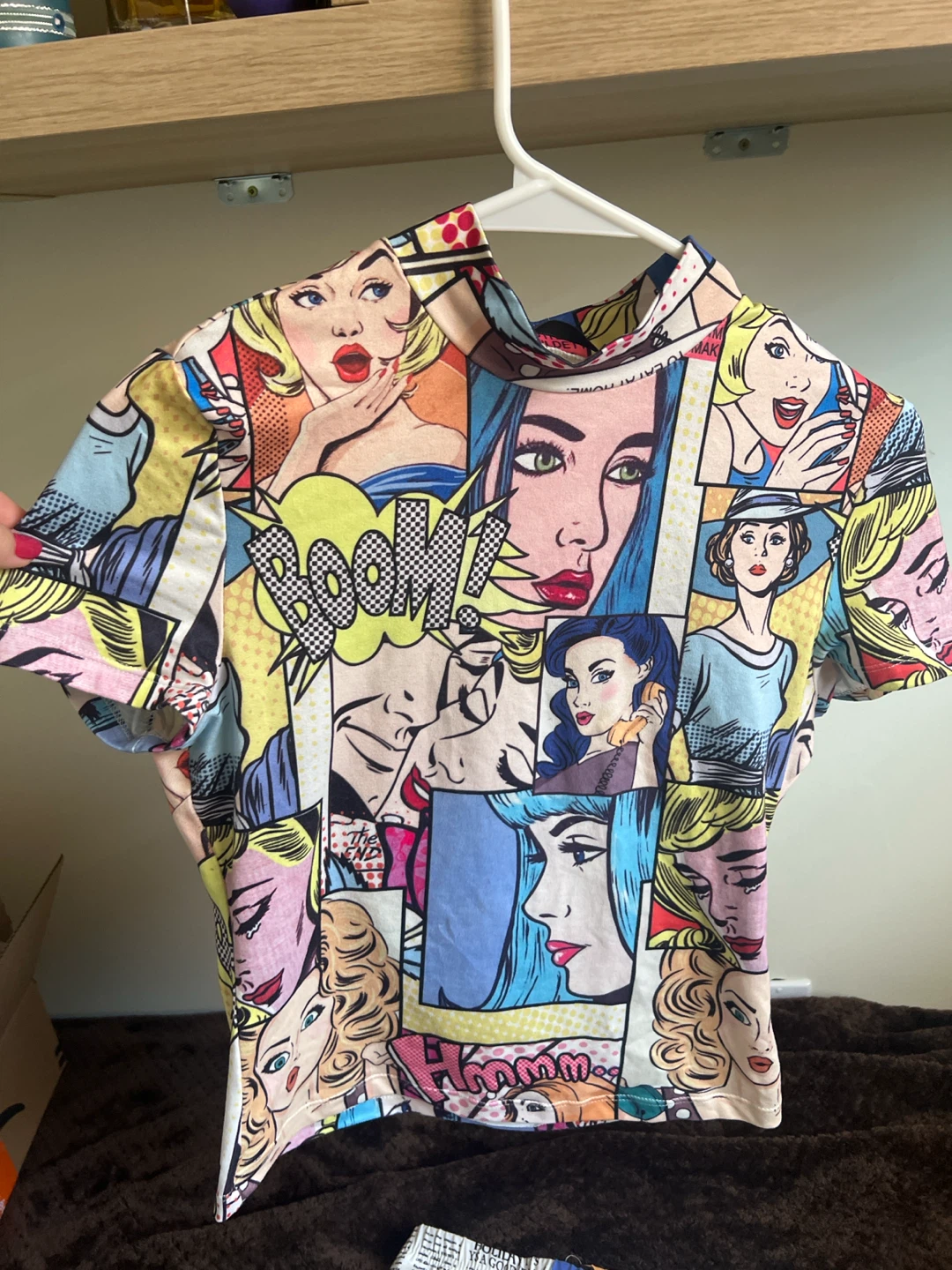 Comic Book Pop Art Print Top and Skirt Set - photo 2