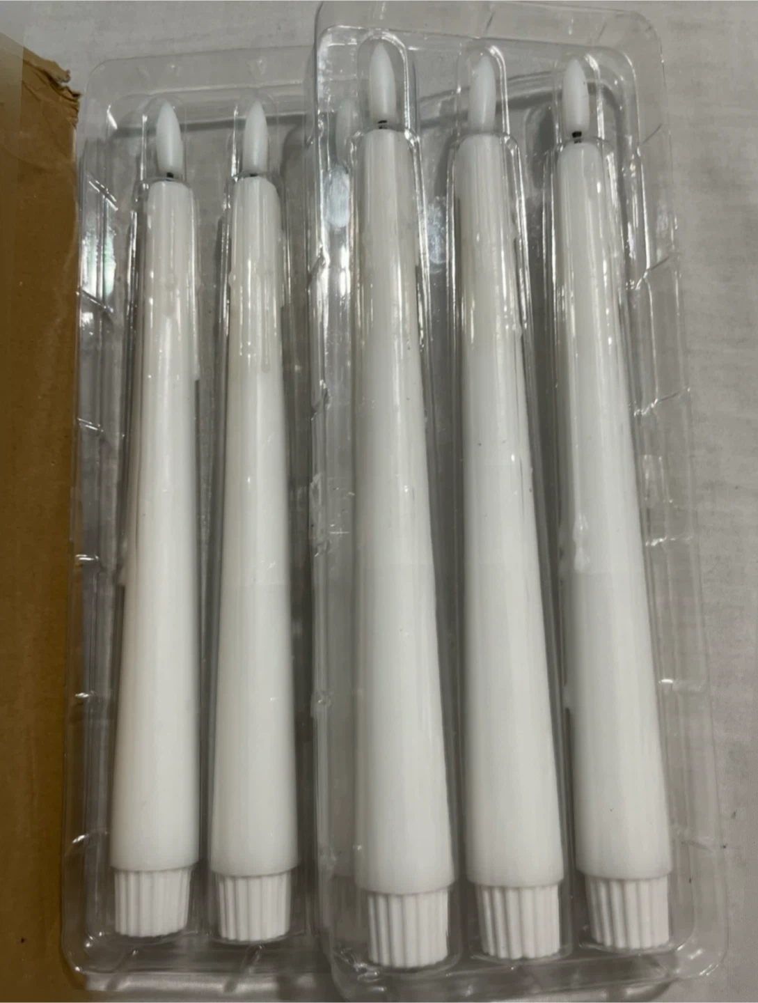 🕯️ Set of 6 White taper-style flameless LED candles 🕯️ - photo 3