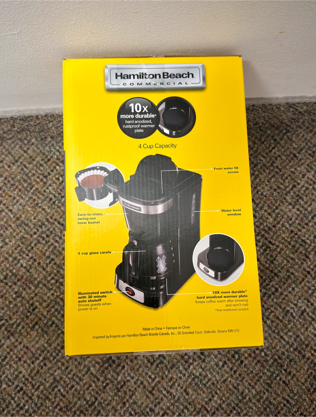 NEW Hamilton Beach Commercial 4-Cup Coffee Maker - photo 4