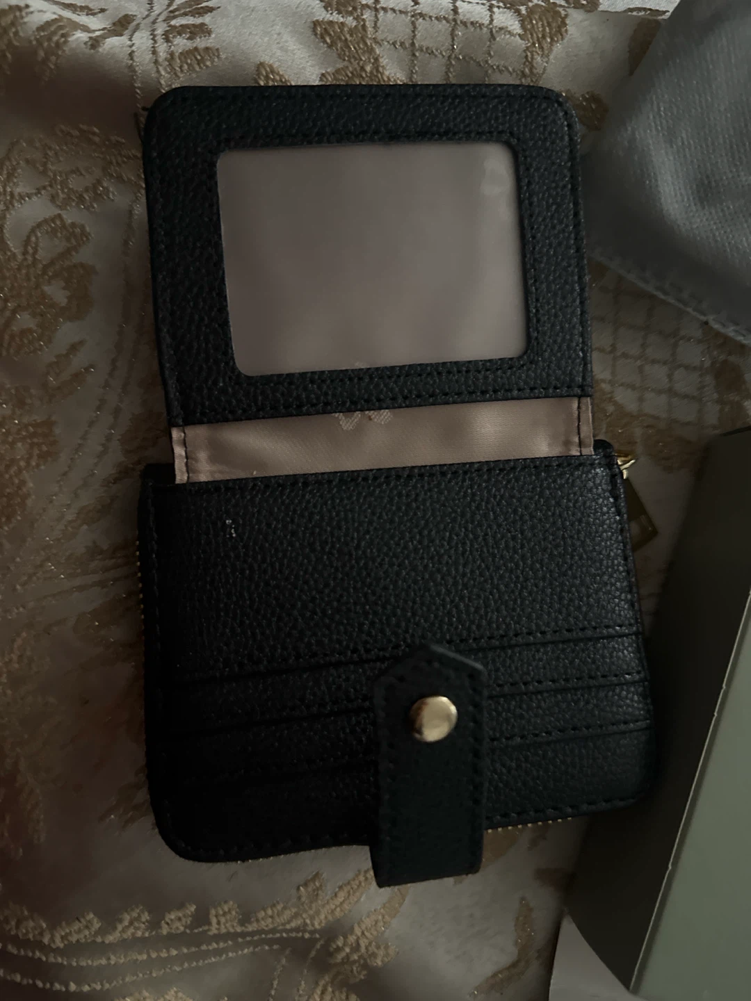 Black Bi-fold Wallet with Coin Pouch - photo 3