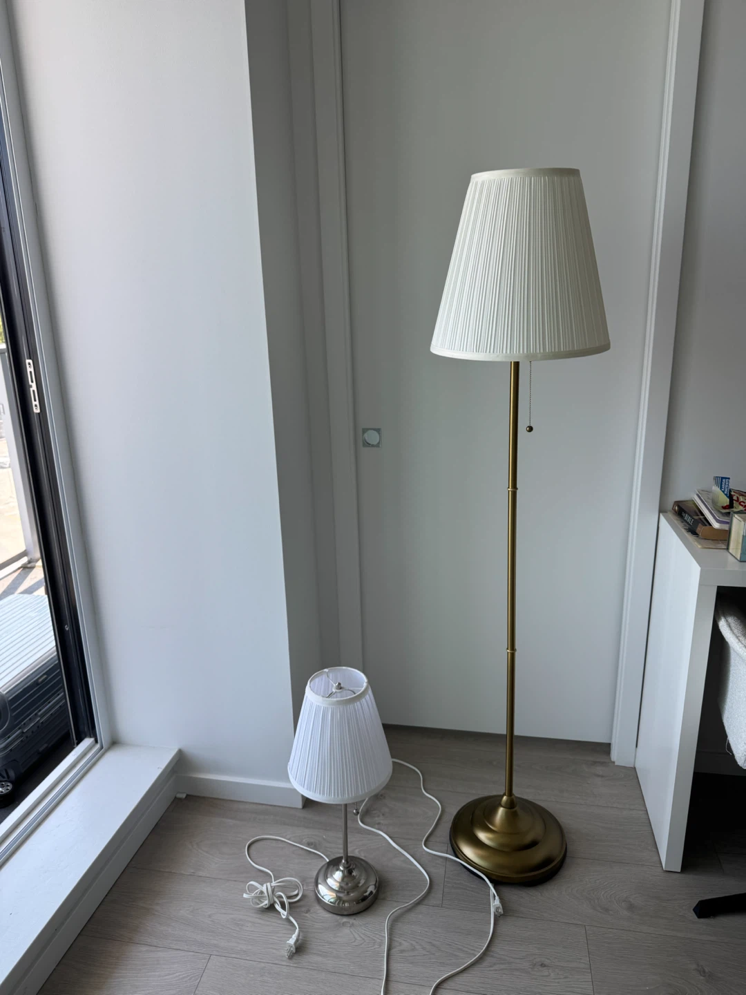 Table Lamp with Pleated Shade