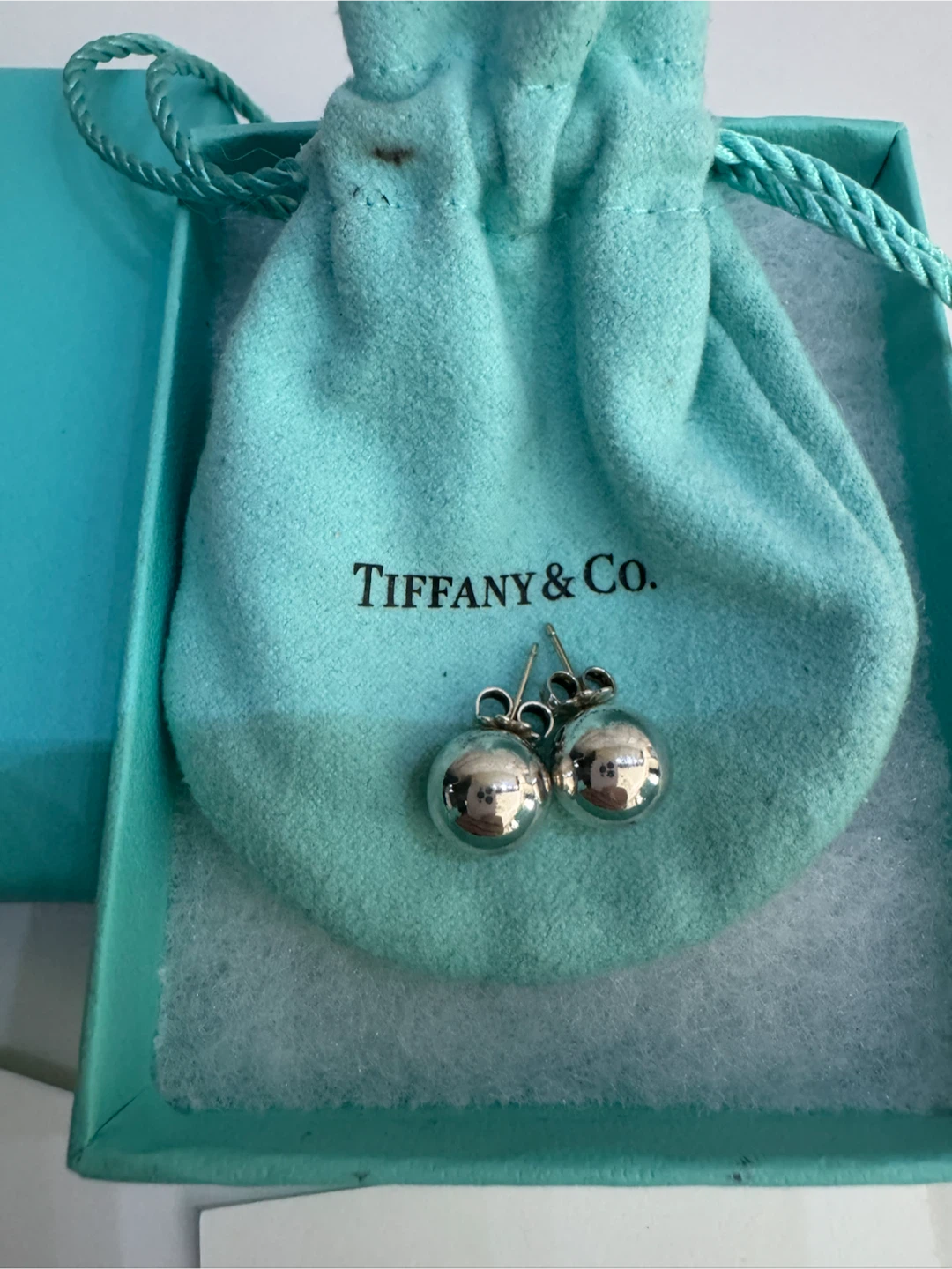Tiffany & Co. Sterling Silver Ball Earrings - photo 2