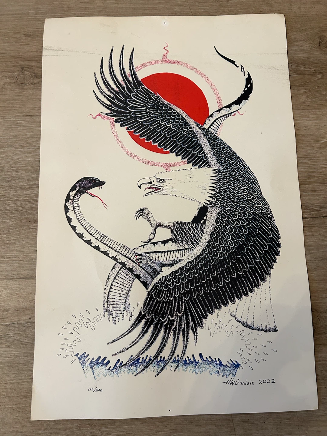 Wade Daniels Limited Edition Indigenous Art Prints Set of 2 ASIS - photo 2
