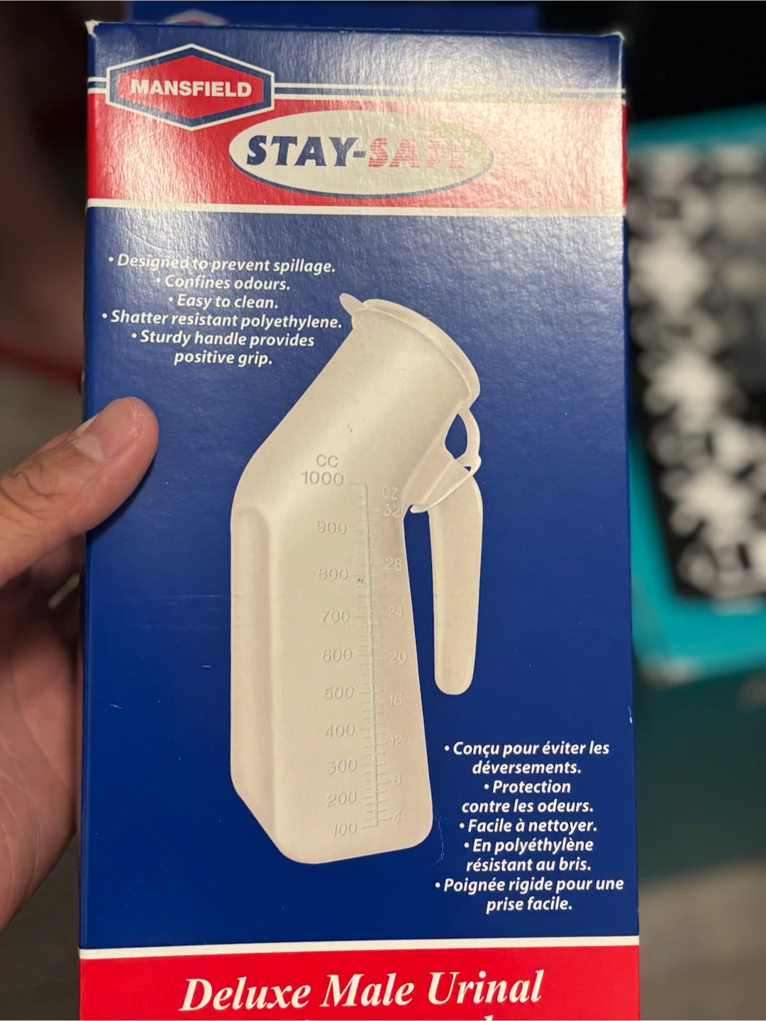 Mansfield Stay-Safe Deluxe Male Urinal