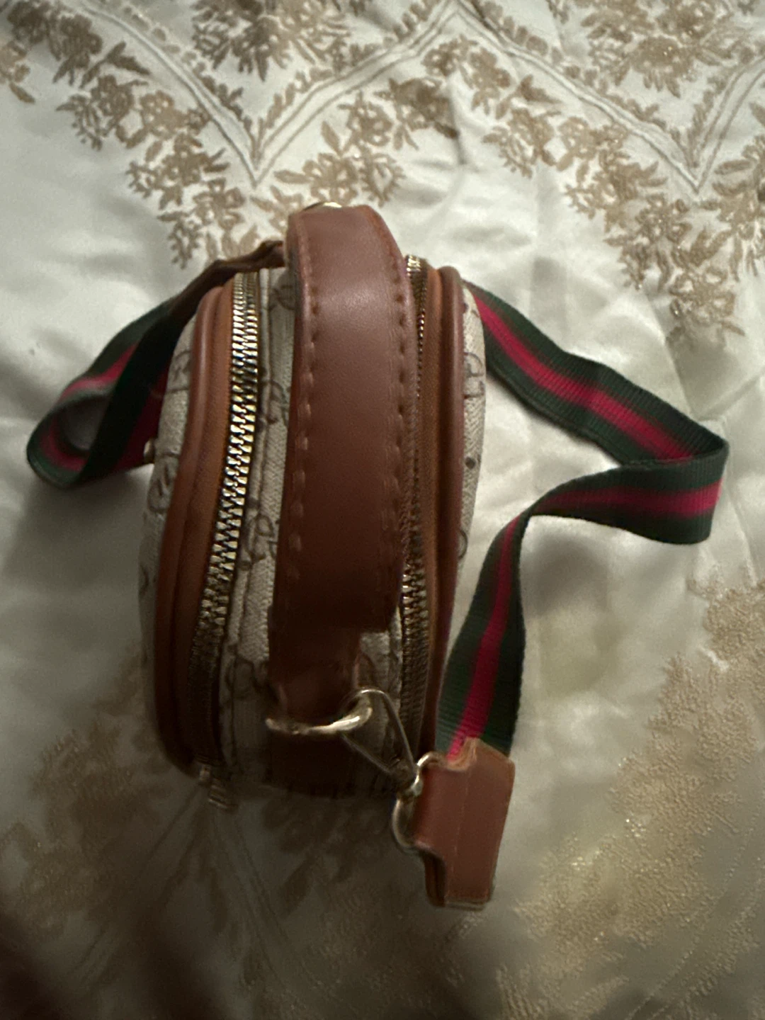 Round Monogram Mini Bag with Web Strap - photo 2