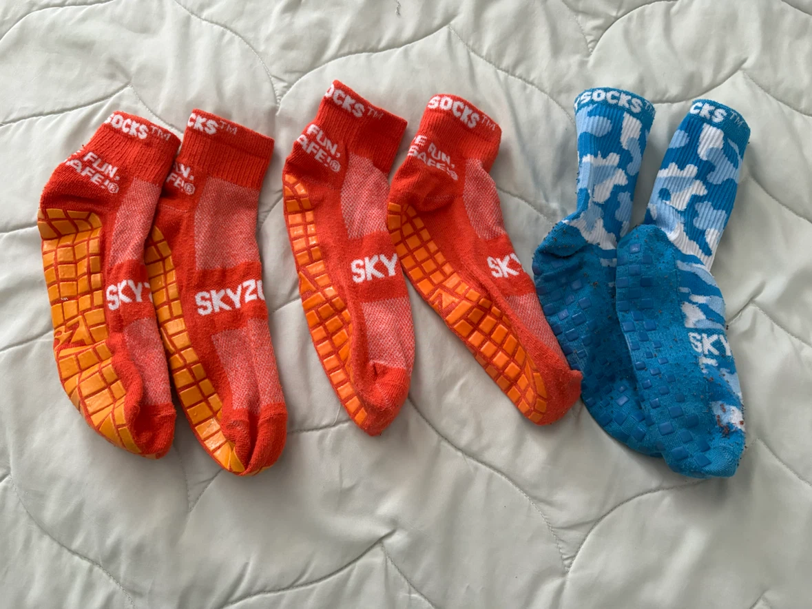 Sky Zone Grip Socks (3 pairs)