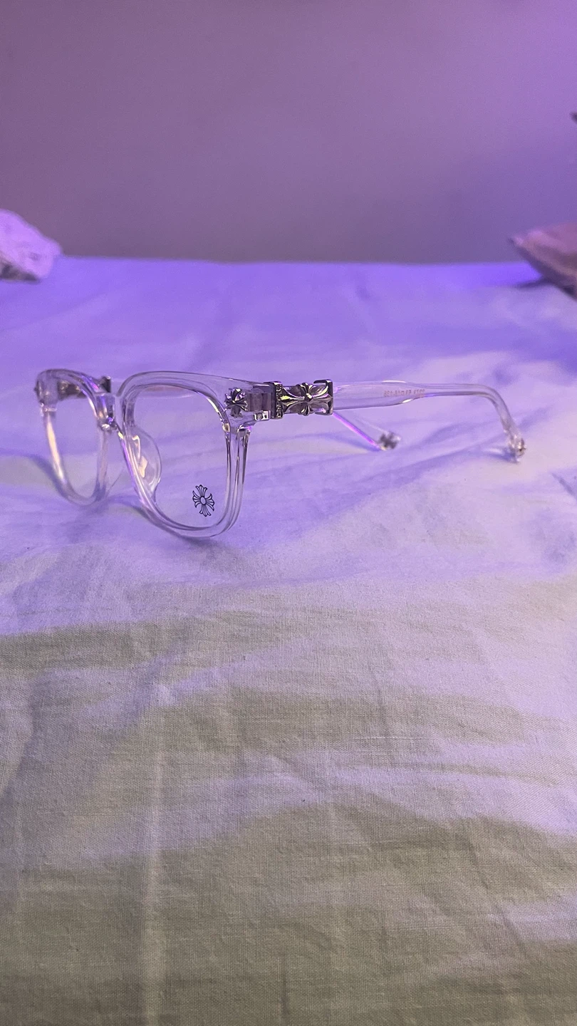 Chrome heart glasses