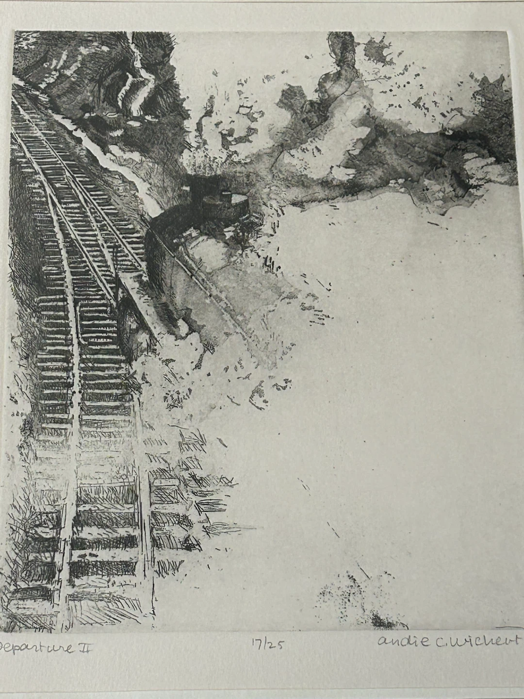 Intaglio Etching “Departure II” by Andie C. Wicherts (1979) - photo 2