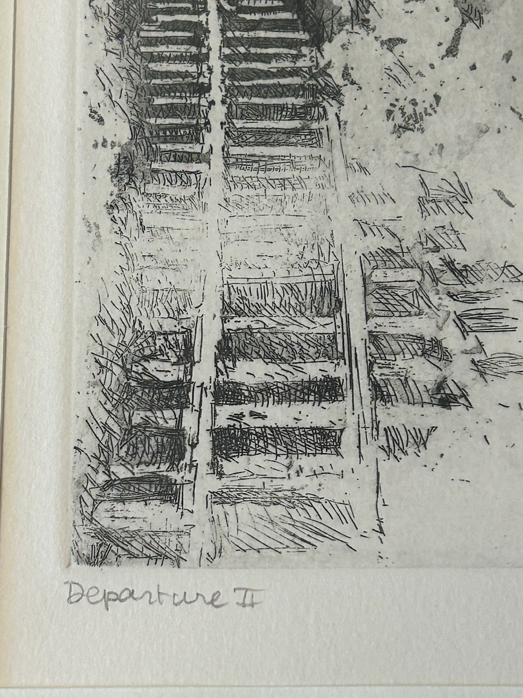 Intaglio Etching “Departure II” by Andie C. Wicherts (1979) - photo 4