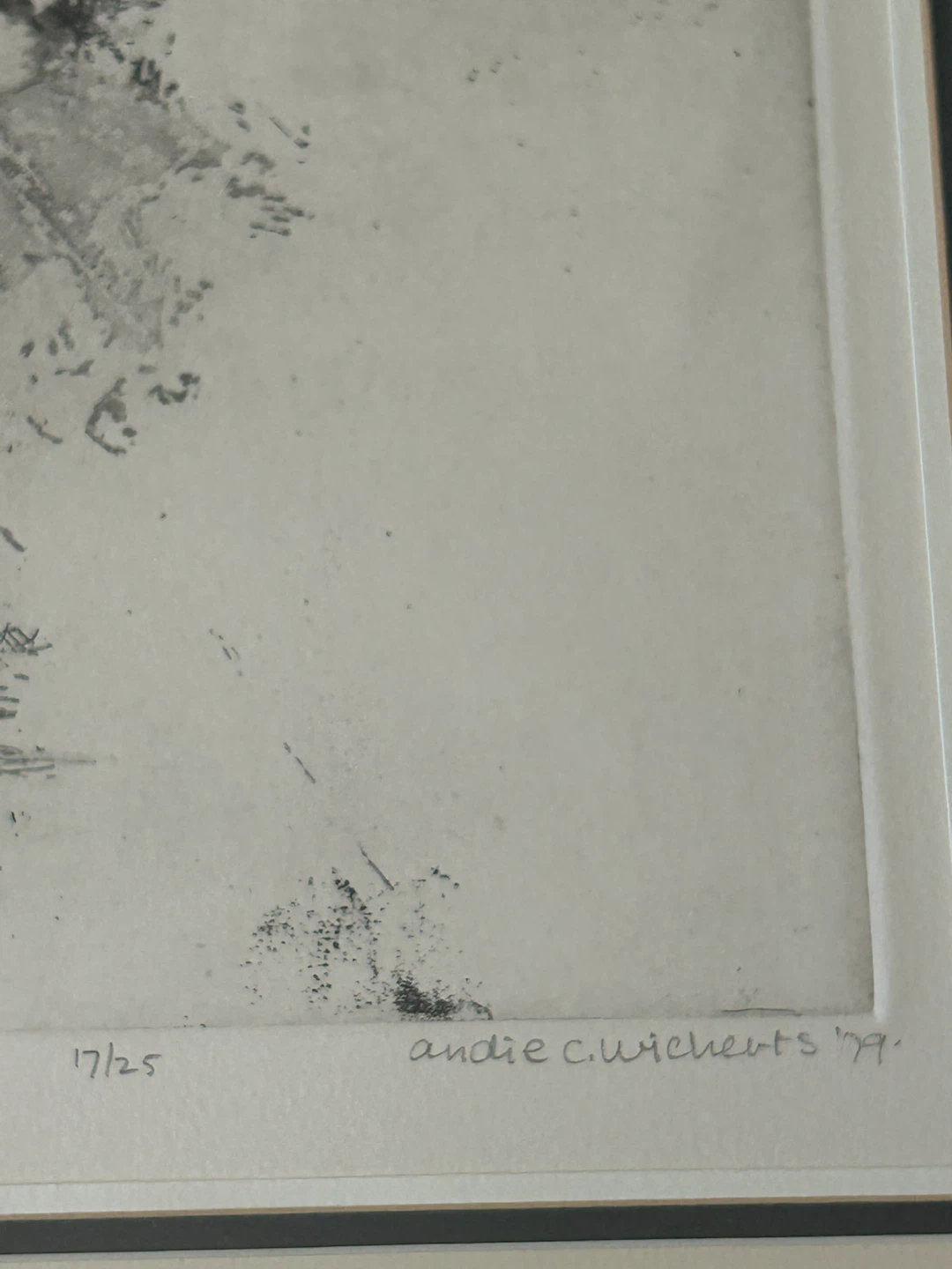Intaglio Etching “Departure II” by Andie C. Wicherts (1979) - photo 5